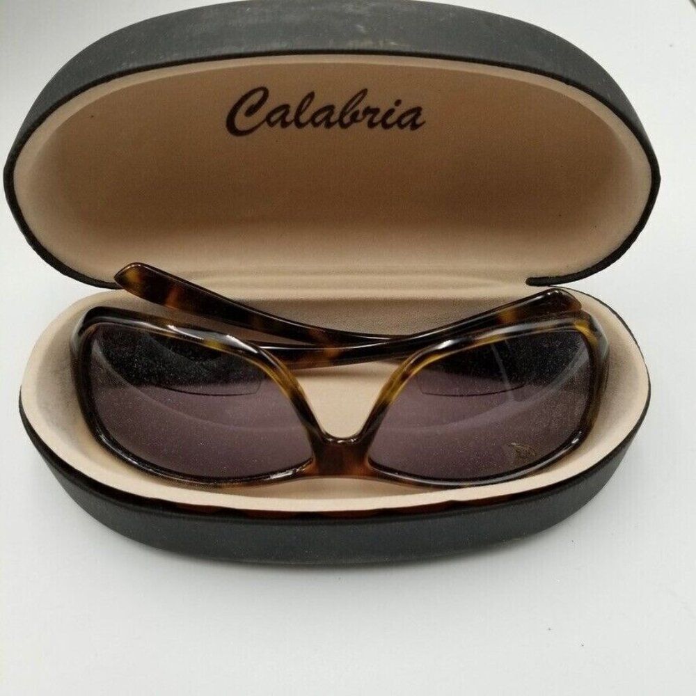 Calabria Sunglasses Readers Shades Glasses +200 RD 128 Brown Tortoise Case